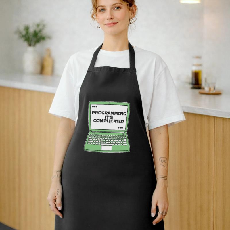 Programming It's Complicated Developer Coder Cooking Apron