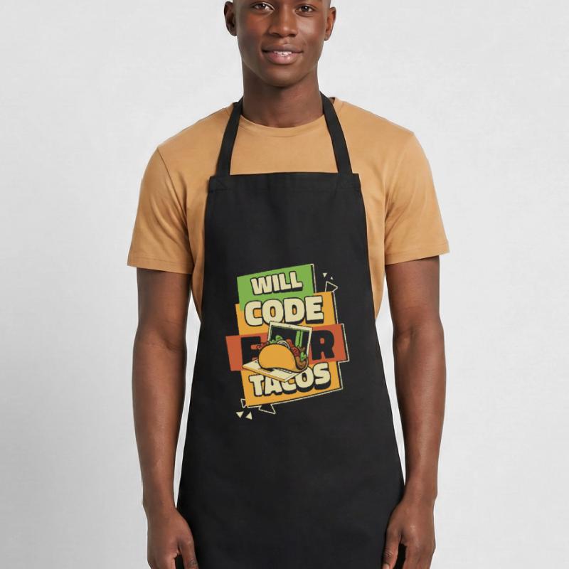 Will Code For Tacos Developer Coder Programmer Cooking Apron