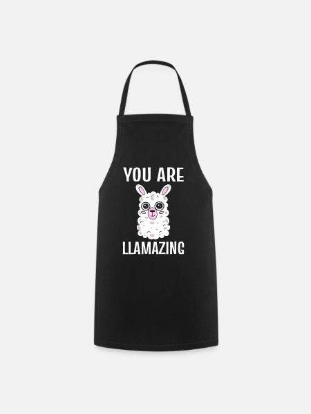 You Are Llamazing Lama - Kochschürze - Schwarz