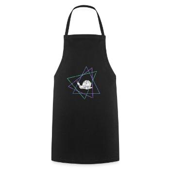 Escargot - Tablier de cuisine - noir - Devant - AI Model Male 185 dark (185cm)