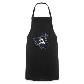 Elk - Cooking Apron - black - Front - AI Model Male 185 dark (185cm)