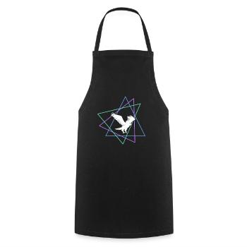 Eagle - Cooking Apron - black - Front - AI Model Male 185 dark (185cm)