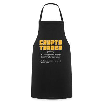 Cryptocurrency Crypto Trader A Highly Investment - Kochschürze - Schwarz - Vorne - AI Model Male 185 dark (185cm)
