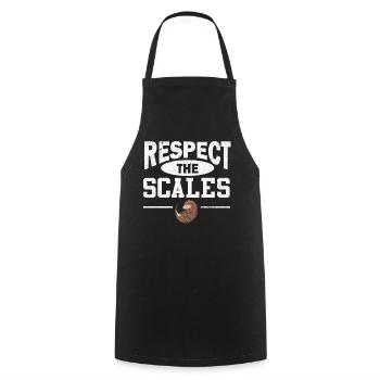 Pangolin lovers respect the scales - Cooking Apron - black - Front - AI Model Male 185 dark (185cm)