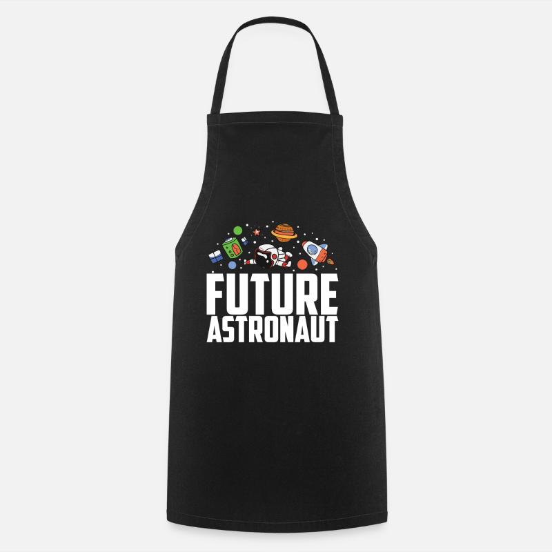 Astronaut Kinder Raumfahrt - Kochschürze - Schwarz