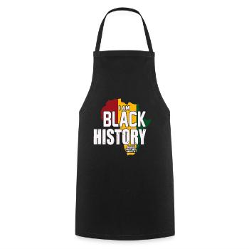Black History Month Black History - Cooking Apron - black - Front - AI Model Male 185 dark (185cm)