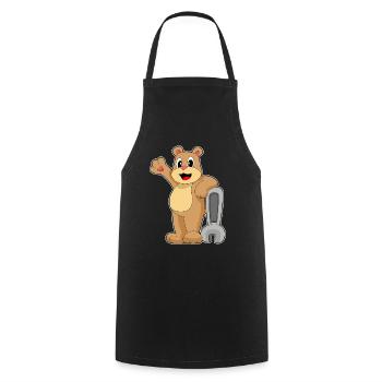 Atelier de clés mécaniques Bear - Tablier de cuisine - noir - Devant - AI Model Male 185 dark (185cm)