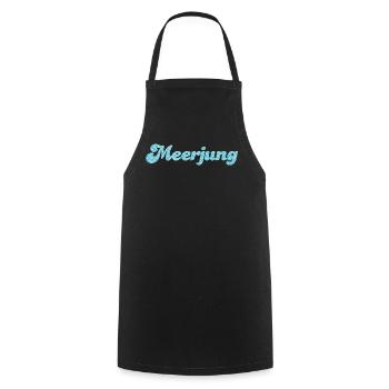 Meerjung Küste Meer Mann Fischkopp Schuppen Fan - Kochschürze - Schwarz - Vorne - AI Model Male 185 dark (185cm)