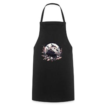 Bird Birds Bird Head Bird Animals Nature - Cooking Apron - black - Front - AI Model Male 185 dark (185cm)