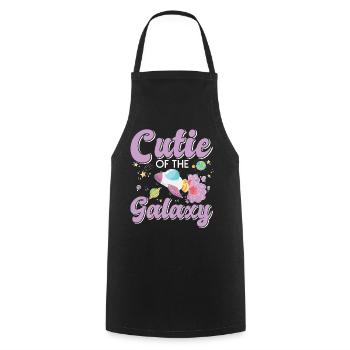 Mignon de la galaxie! Fille mignonne, enfants, petite fille - Tablier de cuisine - noir - Devant - AI Model Male 185 dark (185cm)