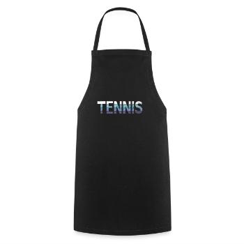 Tennis - Tablier de cuisine - noir - Devant - AI Model Male 185 dark (185cm)