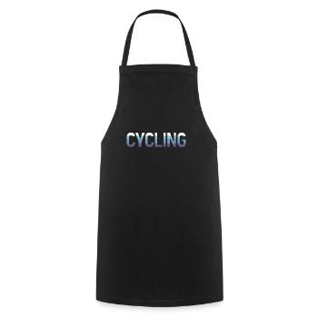 Bicycle - Cooking Apron - black - Front - AI Model Male 185 dark (185cm)