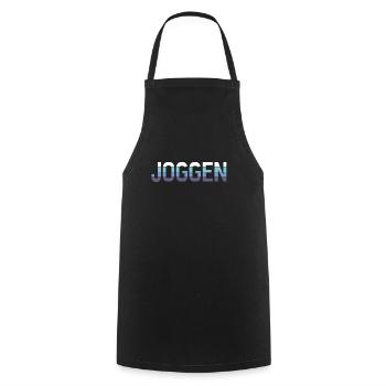Joggen - Kochschürze - Schwarz - Vorne - AI Model Male 185 dark (185cm)