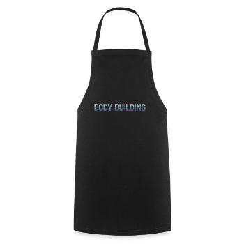 Body building - Cooking Apron - black - Front - AI Model Male 185 dark (185cm)
