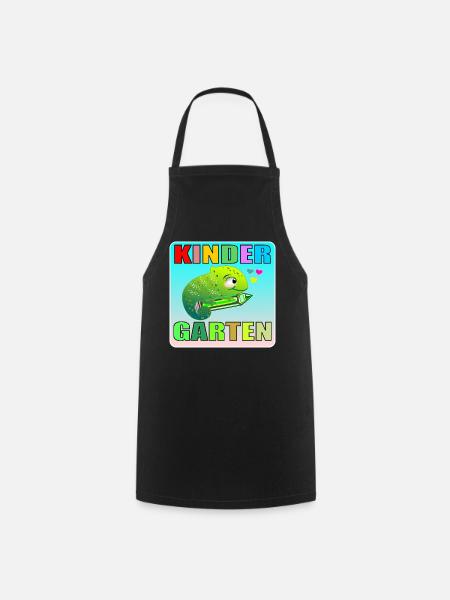 KINDERGARTEN KIND TIERE AMPHIBIE - Kochschürze - Schwarz