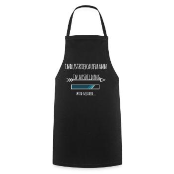 Industriekaufmann Ausbildung Beruf Industrie - Kochschürze - Schwarz - Vorne - AI Model Male 185 dark (185cm)