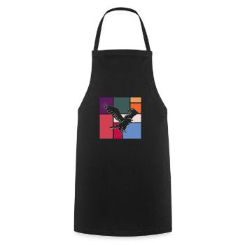 Eagle - Cooking Apron - black - Front - AI Model Male 185 dark (185cm)