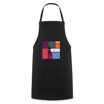 Darts - Cooking Apron - black - Front - AI Model Male 185 dark (185cm)