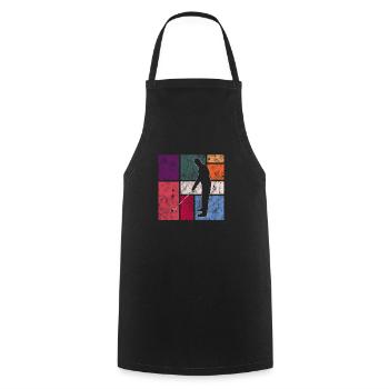 Gulf - Cooking Apron - black - Front - AI Model Male 185 dark (185cm)