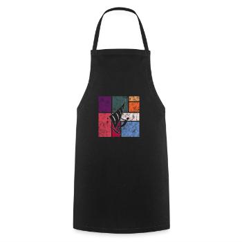 Kite - Cooking Apron - black - Front - AI Model Male 185 dark (185cm)