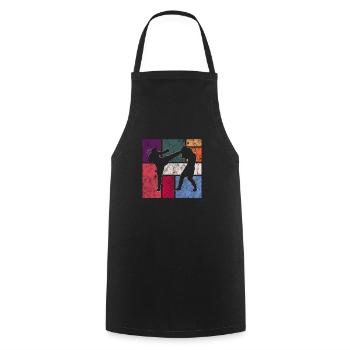 Martial arts - Cooking Apron - black - Front - AI Model Male 185 dark (185cm)