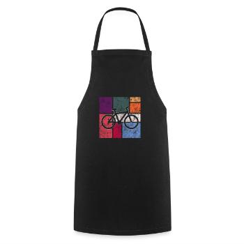 Bicycle - Cooking Apron - black - Front - AI Model Male 185 dark (185cm)
