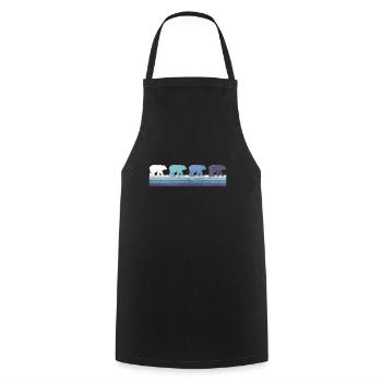Bear - Cooking Apron - black - Front - AI Model Male 185 dark (185cm)