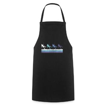 Grimper - Tablier de cuisine - noir - Devant - AI Model Male 185 dark (185cm)