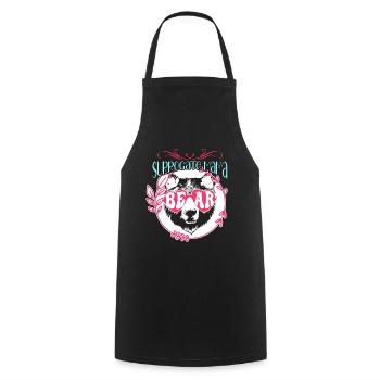 Maternité de substitution Maternité de substitution Mama Sensibilisation à l’infertilité - Tablier de cuisine - noir - Devant - AI Model Male 185 dark (185cm)