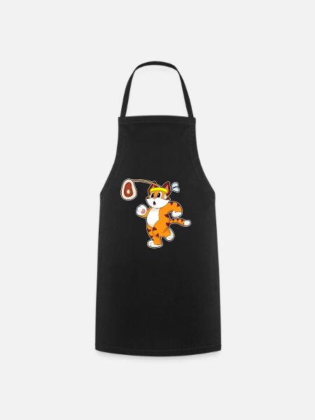 Tiger Fleisch - Kochschürze - Schwarz