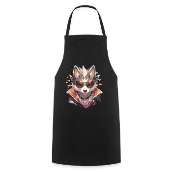 Dogs Pet Dog Owner Dog Lover Animal - Cooking Apron - black - Front - AI Model Male 185 dark (185cm)