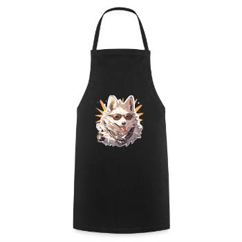 Dogs Pet Dog Owner Dog Lover Animal - Cooking Apron - black - Front - AI Model Male 185 dark (185cm)