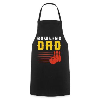 Bowling - Kochschürze - Schwarz - Vorne - AI Model Male 185 dark (185cm)