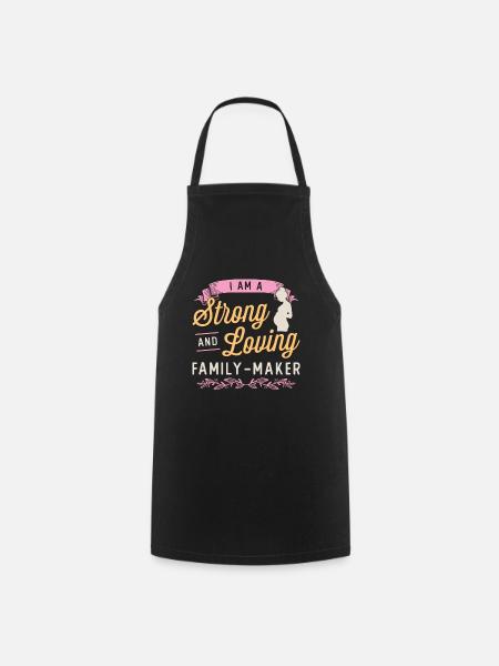 Surrogacy I Am A Strong And Loving IVF Awareness - Cooking Apron - black