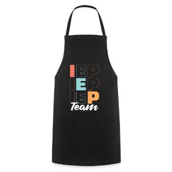 IEP Team Autism Awareness Teacher Sped Teacher - Cooking Apron - black - Front - AI Model Male 185 dark (185cm)