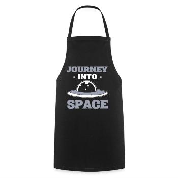 Journey Into Space Ingenieur für Raumfahrt - Kochschürze - Schwarz - Vorne - AI Model Male 185 dark (185cm)