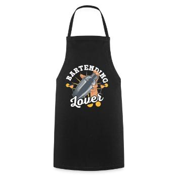 Mixology Enthusiast - Cooking Apron - black - Front - AI Model Male 185 dark (185cm)