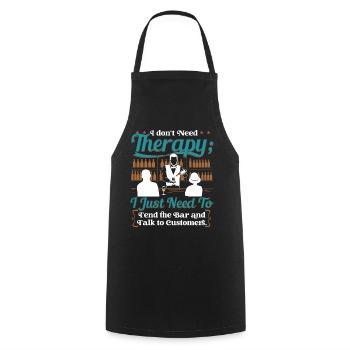 Barmen - Tablier de cuisine - noir - Devant - AI Model Male 185 dark (185cm)