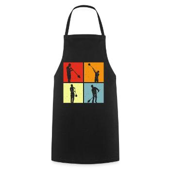Souffleur - Tablier de cuisine - noir - Devant - AI Model Male 185 dark (185cm)