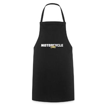 Motorcycle - Cooking Apron - black - Front - AI Model Male 185 dark (185cm)