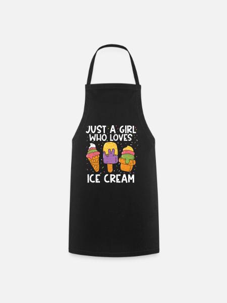Ice Cream Eis - Kochschürze - Schwarz