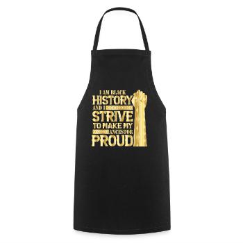 Black History Month Black History - Cooking Apron - black - Front - AI Model Male 185 dark (185cm)