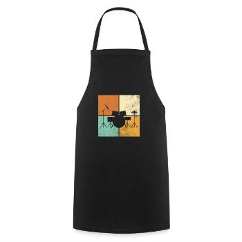 Percussion - Cooking Apron - black - Front - AI Model Male 185 dark (185cm)