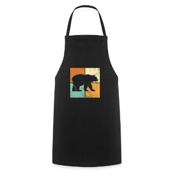 Bear - Cooking Apron - black - Front - AI Model Male 185 dark (185cm)