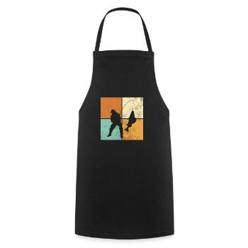 Angling - Cooking Apron - black - Front - AI Model Male 185 dark (185cm)
