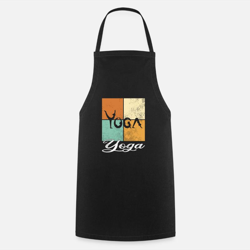 Yoga - Tablier de cuisine - noir