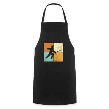 Fencing - Cooking Apron - black - Front - AI Model Male 185 dark (185cm)