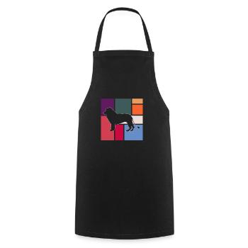 Lion - Tablier de cuisine - noir - Devant - AI Model Male 185 dark (185cm)