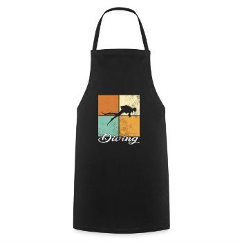 Plonger - Tablier de cuisine - noir - Devant - AI Model Male 185 dark (185cm)
