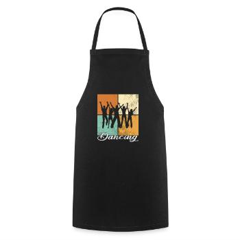 Dance - Cooking Apron - black - Front - AI Model Male 185 dark (185cm)